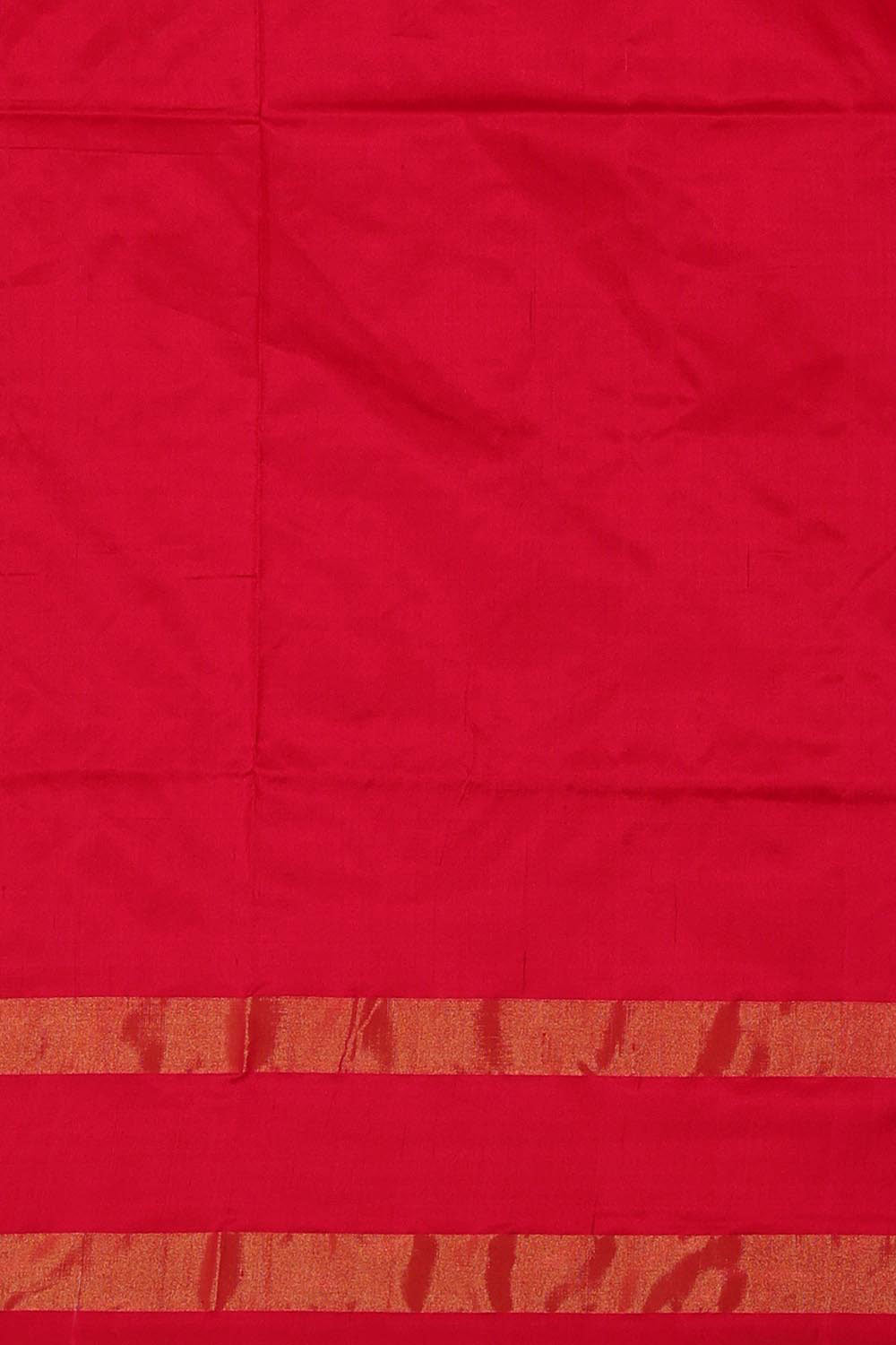 Image of Ikat Silk Rani Pink Saree